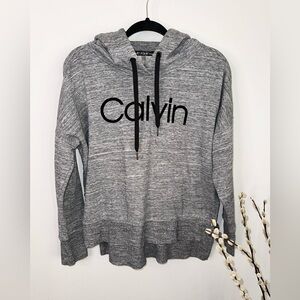 Calvin Klein Heather Gray Women's Hoodie Sweater